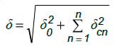 Относительная погрешность измерения под влиянием воздействующих факторов - формула для ЭС0202